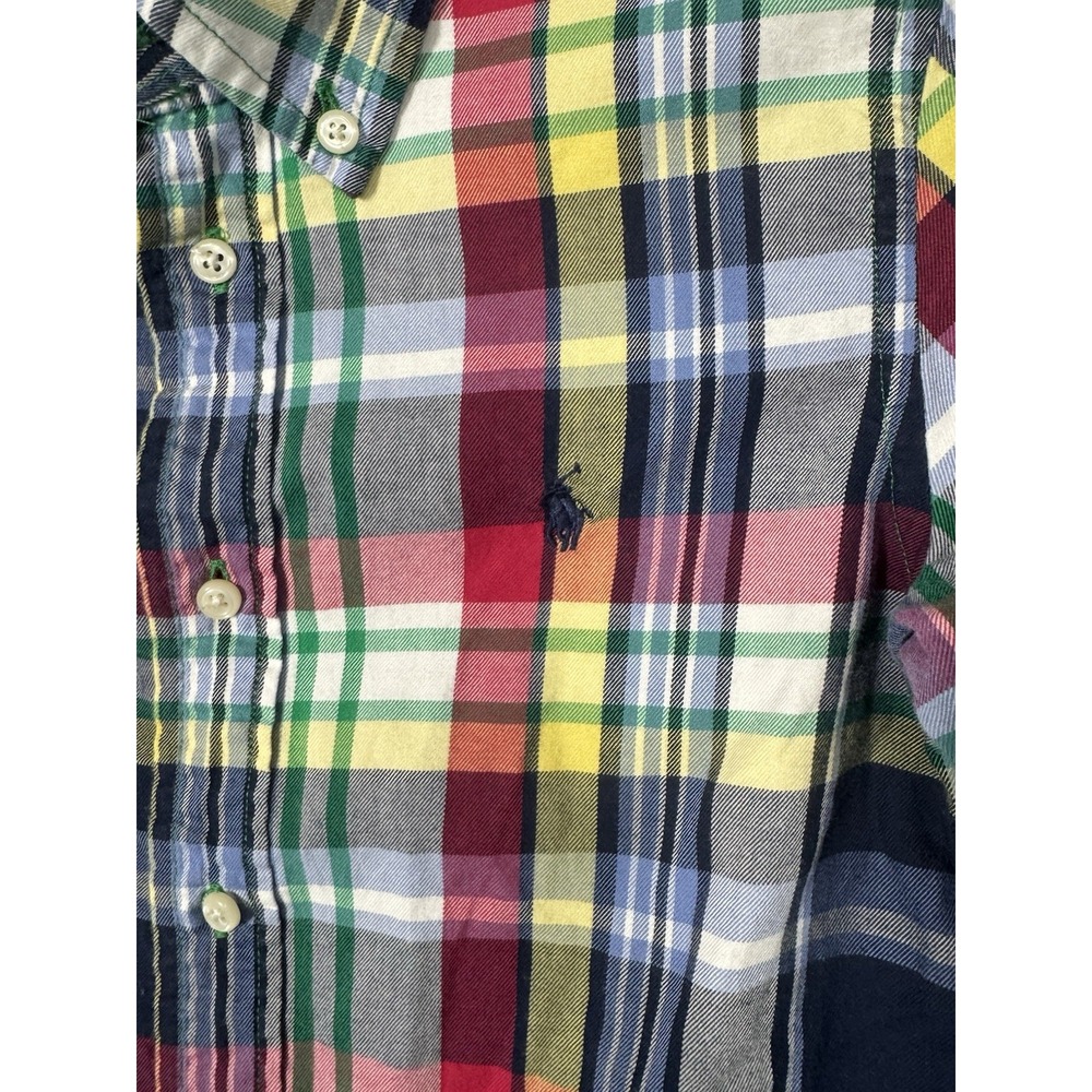 Ralph Lauren Boys Multi Color Plaid Cotton Button Down Shirt Size 6 Classic - Picture 5 of 9